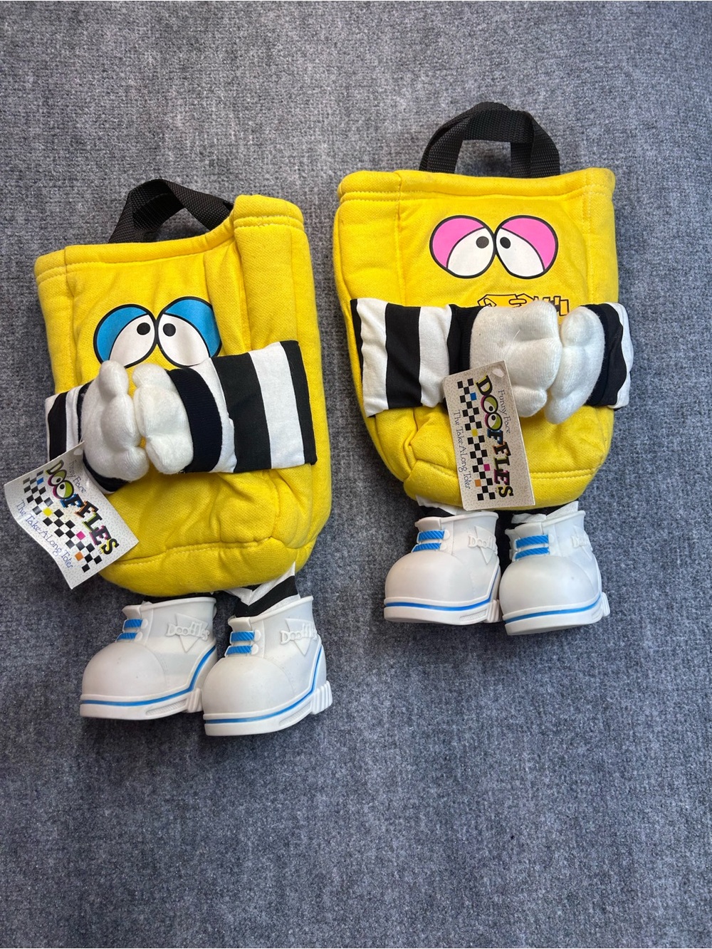 Funny Face Dooffles set of 2 with Factory Tags Intact